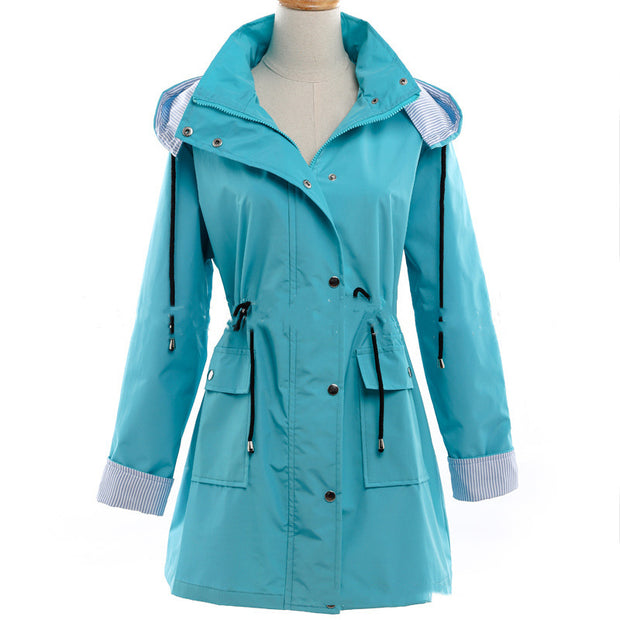 Women's windbreaker raincoat