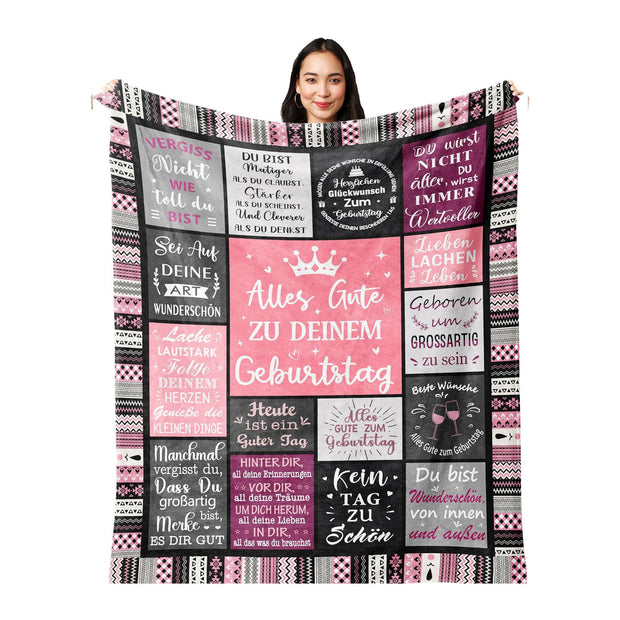 Flannel Blanket Printed Party Bedroom Decoration