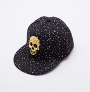 Hip hop safety hard hat custom skull caps glitter ponytail caps wholesale