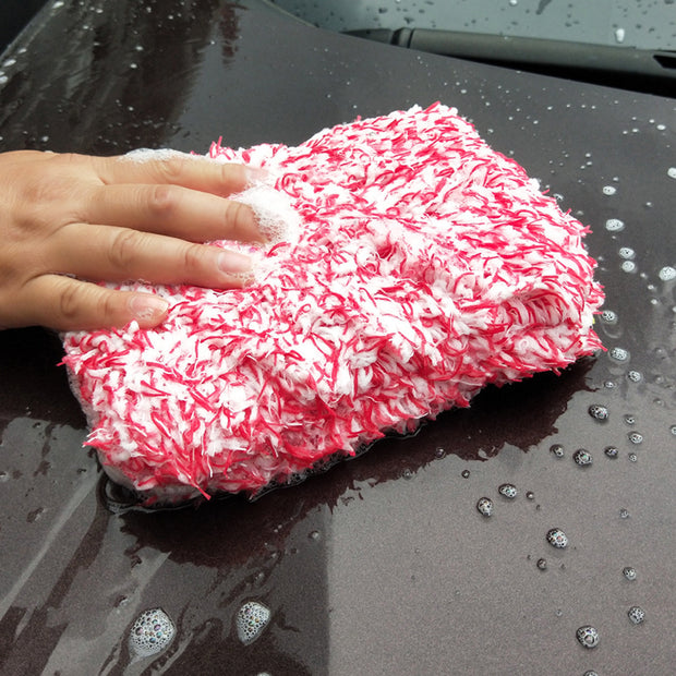 Water-absorbing Plush Car Wash Sponge Microfiber