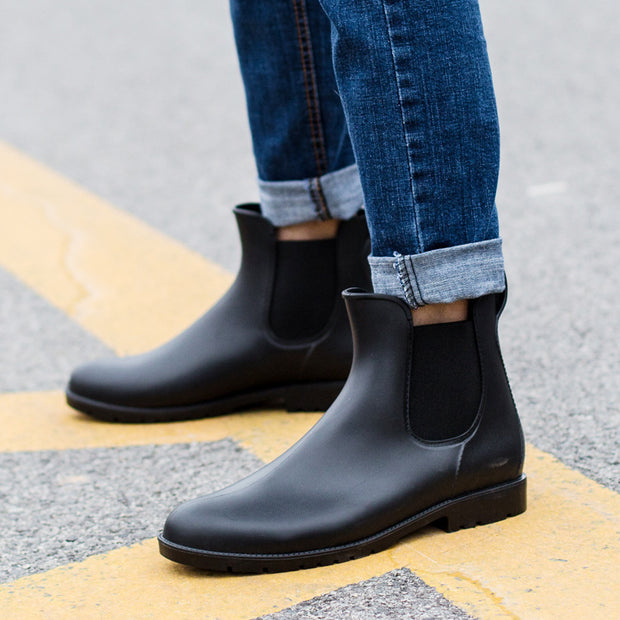 Low-top Men's Rain Boots Fashion Waterproof