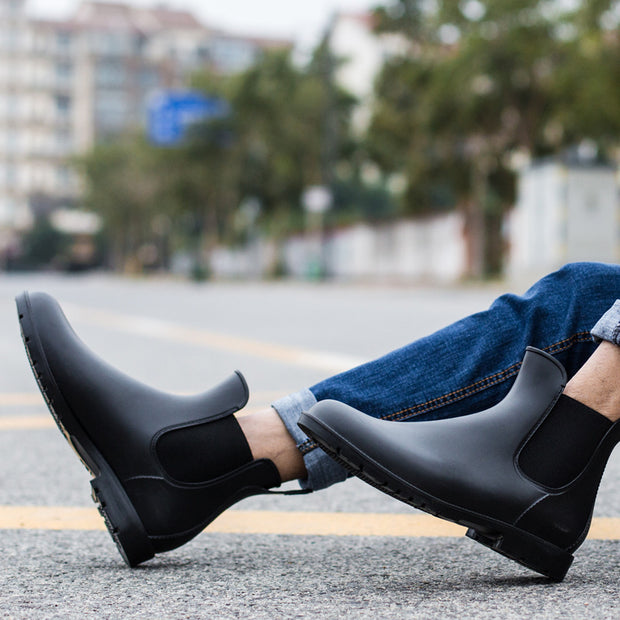 Low-top Men's Rain Boots Fashion Waterproof