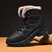 Winter Oversized Cotton Shoes High-top With Velvet Snow Boots