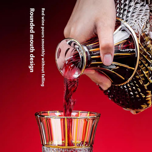 Good-looking Light Luxury Gold Crystal Household Rotating Gyro