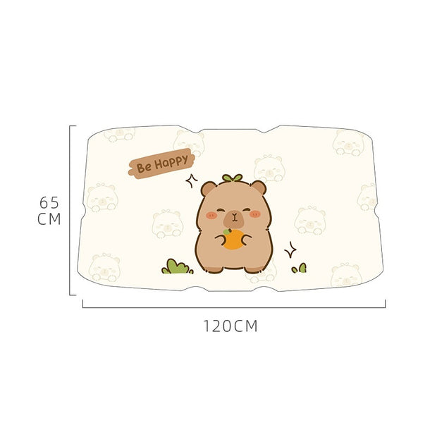 Summer Car Sunshade Cartoon Retractable Heat Insulation