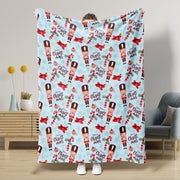 Nutcracker Pattern Blanket Boy Girl Christmas Gift Four Seasons