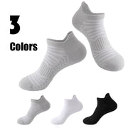 3 Pairs Men Low Athletic Socks Cushion Running Socks