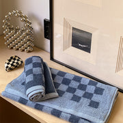 Parent-child Chessboard Grid Long-staple Cotton Yarn-dyed Towels